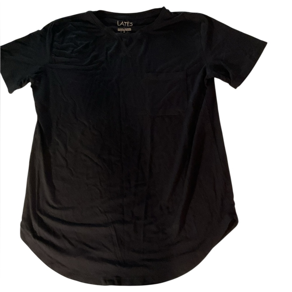 Lates by Kate Black Short Sleeve Night Shirt
